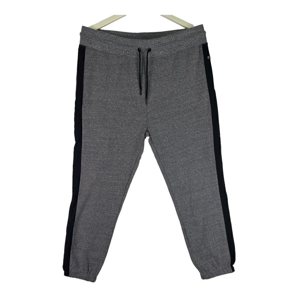 New Threads For Thought Men US XL Grey Pant Casual Sport Striped Joggers 